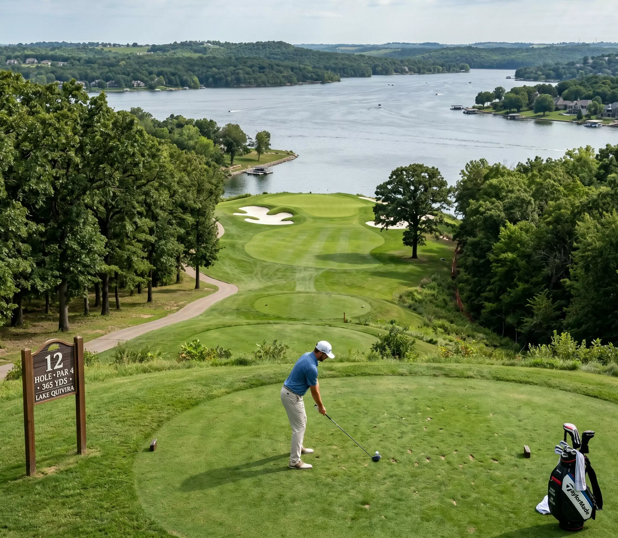 man golfing on tee bx